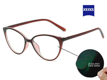 Окуляри для комп’ютера Zeiss Blue Protect 2360-C4 - 1 Окуляри для комп’ютера Zeiss Blue Protect 2360-C4 Коричневий, Прозорий Cat Eye - 1