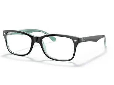 Оправа для окулярів Ray-Ban RB 5228 8121 55 Чорний, Зелений Прямокутна - 1