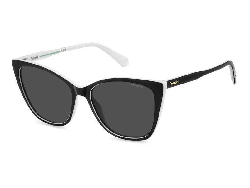 Солнцезащитные очки Polaroid PLD 4181/S 80S56M9 Черный, Прозрачный Cat Eye - 1