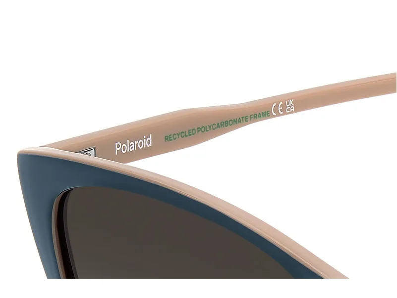 Солнцезащитные очки Polaroid PLD 4181/S DB156LA Синий, Бежевый Cat Eye - 8