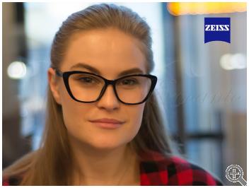 Компьютерные очки Zeiss Blue Protect 2004-C1 на женщине фото